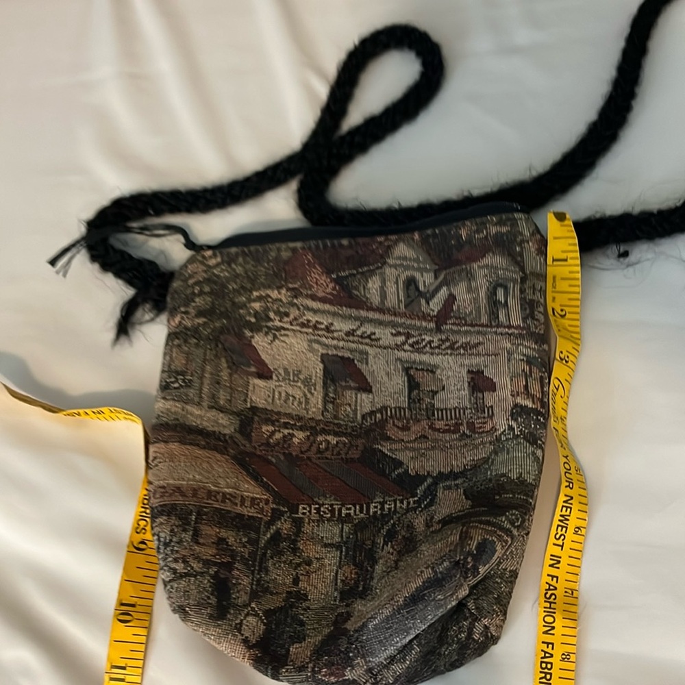 Tapestry purse.
